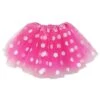 Hot Pink & White Polka Dot Tutu Skirt – 3 Layer Tulle Skirt For Kids & Adults – Costume, Dance, Dress-Up -Sydney So Sweet HP Polka White
