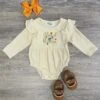 Harvest Blessings Ruffle Trim Girls Long Sleeve Romper -Sydney So Sweet HarvestBlessingsRuffleTrimGirlsLongSleeveRomper