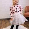 White Sequin Heart Tutu Skirt Costume For Toddler, Girls, Women, Plus -Sydney So Sweet HeartTutuSequinWhite