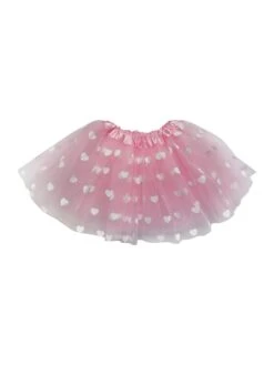 Pink Heart Valentine's Day Tutu Skirt Costume For Toddler, Girls, Women, Plus -Sydney So Sweet Heart Pink