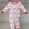 I Heart You Red Trim Girls Or Boys Valentine's Day Pajamas -Sydney So Sweet IHeartYouRedTrimGirlsorBoysValentine sDayPajamas