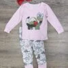 I Love Dinosaurs Pink Girls Long Sleeve Pajamas
