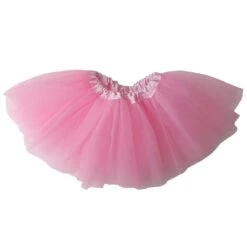 Pink Baby Infant Tulle Tutu Skirt Baby Size 5 Layer Basic Ballet Tutu