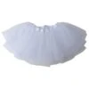 White Baby Infant Tulle Tutu Skirt Baby Size 5 Layer Basic Ballet Tutu -Sydney So Sweet InfWhites