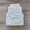 Girls Iridescent Puffer Vest - White 1 Girls Iridescent Puffer Vest - White -Sydney So Sweet IridescentPufferVestWhite