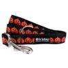 Jack-O-Lantern Halloween Pumpkin Orange & Black Dog Collar Dog Leash -Sydney So Sweet JackOLanternLeashc 1