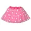 Pink & White Polka Dot Tutu Skirt – 3 Layer Tulle Skirt For Kids & Adults – Costume, Dance, Dress-Up -Sydney So Sweet KidsPinkMinniePolkaDotTutu