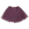 Plum Tutu Skirt For Girls – 3-Layer Tulle Ballet, Dance, And Dress-Up Costume Skirt