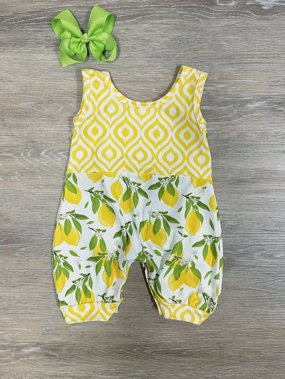 Lemon Drop Baby Bubble Romper 3 Lemon Drop Baby Bubble Romper