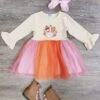 Little Turkey Girls Chiffon Skirted Dress