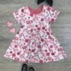 Love Rocks Girls Short Sleeve Guitar & Roller Skates Dress