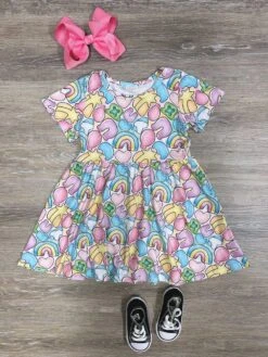Lucky Charm Girls Short Sleeve St. Patrick's Day Dress