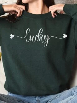 Lucky Shamrock St. Patrick's Day Unisex Heavy Blend™ Crewneck Sweatshirt - 8 Colors -Sydney So Sweet LuckyForest