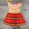 Enchanted Charm Red & Gold Girls Dress -Sydney So Sweet MagicPrincessDress