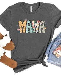 Floral Mama Graphic T-Shirt -Sydney So Sweet Mama Floral Asphalt