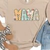 Floral Mama Graphic T-Shirt -Sydney So Sweet Mama Floral Tan