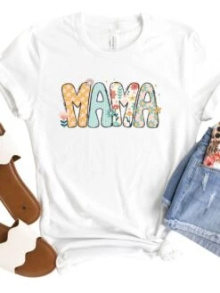 Floral Mama Graphic T-Shirt -Sydney So Sweet Mama Floral White