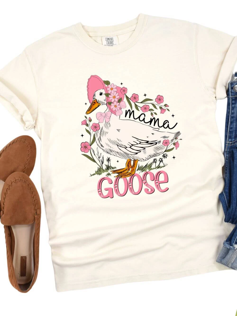 Mama Goose Comfort Colors Graphic Mom T-Shirt 3 Mama Goose Comfort Colors Graphic Mom T-Shirt