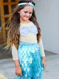 Magical Mermaid Costume Deluxe Girls Or Toddler Halloween Dress Up -Sydney So Sweet MermaidHarlow3