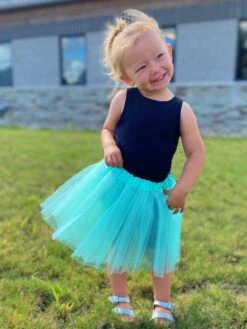 Solid Color Costume Tutu Skirt - Toddler, Little Girl, Kid Size For Dress Up -Sydney So Sweet MintTutuRy2s