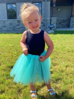 Mint Green Tutu Skirt For Girls – 3-Layer Tulle Ballet, Dance, And Dress-Up Costume Skirt -Sydney So Sweet MintTutuRys