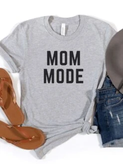 Mom Mode Black T-Shirt Bella + Canvas Unisex Jersey Short Sleeve Tee - Many Colors -Sydney So Sweet MomModeBC3001AthleticHeather 7db66402 2af0 4e75 8094 182018100b8e