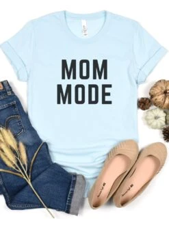 Mom Mode Black T-Shirt Bella + Canvas Unisex Jersey Short Sleeve Tee - Many Colors -Sydney So Sweet MomModeBC3001HeatherIceBlue 2a065ca3 1068 427b ae50 1e77b4fbad5f