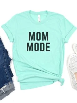 Mom Mode Black T-Shirt Bella + Canvas Unisex Jersey Short Sleeve Tee - Many Colors -Sydney So Sweet MomModeBC3001HeatherMint 05f9902e 57ac 4c19 872c 87951924a0ef