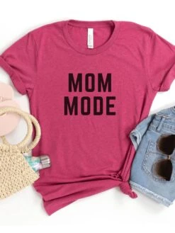 Mom Mode Black T-Shirt Bella + Canvas Unisex Jersey Short Sleeve Tee - Many Colors -Sydney So Sweet MomModeBC3001HeatherRaspberry b2349f03 21d4 4cc1 8bcb cc0e503c75a2