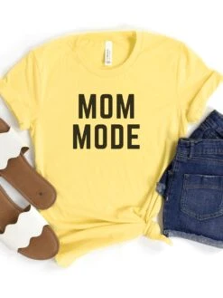 Mom Mode Black T-Shirt Bella + Canvas Unisex Jersey Short Sleeve Tee - Many Colors -Sydney So Sweet MomModeBC3001Yellow d5cf8a52 1345 4b47 83f2 9c84e513ddfe