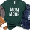 Mom Mode White T-Shirt Bella + Canvas Unisex Jersey Short Sleeve Tee - Many Colors -Sydney So Sweet MomModeWhiteForest
