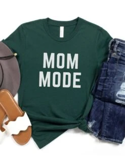 Mom Mode White T-Shirt Bella + Canvas Unisex Jersey Short Sleeve Tee - Many Colors