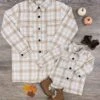Mom And Me - Cream & Tan Plaid Shacket -Sydney So Sweet MomandMe Cream TanPlaidShacket 3c857adc 2388 4e4a b364 287987a637c1