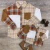 Mommy & Me - Patchwork Plaid Matching Button Top -Sydney So Sweet Mommy Me PatchworkPlaidMatchingButtonTop