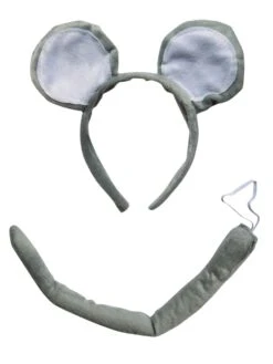 Mouse Headband Ears & Tail, Kid Or Adult Costume Accessories