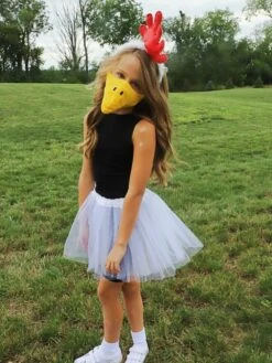 Chicken Costume - Complete Kids Costume Set With Tutu, Headband, & Beak -Sydney So Sweet NatalieChickenTutuCostume