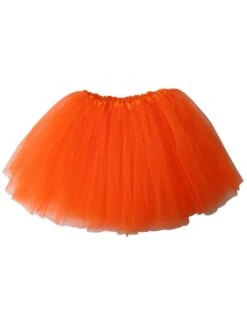 Solid Color Costume Tutu Skirt - Teen, Adult, Plus, & Extra Plus Size -Sydney So Sweet Neon Orange