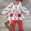 Nutcracker Dreams Girls Tunic & Polka Dot Leggings Outfit