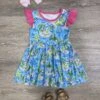 Palm Paradise Tropical Vibes Girls Dress -Sydney So Sweet PalmParadiseTropicalVibesGirlsDress