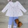 Pastel Nutcracker Bow Leggings Girls Christmas Outfit -Sydney So Sweet PastelNutcrackerBowLeggingsGirlsChristmasOutfit