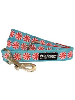 Peppermint Candy Cool & Fun Winter Holiday Dog Leash