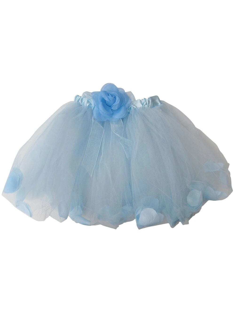 Light Blue Petal Tutu Skirt - Kids Size Tulle Basic Ballet Dance Costume Girls Tutus 3 Light Blue Petal Tutu Skirt - Kids Size Tulle Basic Ballet Dance Costume Girls Tutus