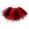 Red & Black Fairy Costume Pixie Tutu Skirt For Kids, Adults, Plus