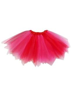 Pixie Cut Fairy Costume Tutu Skirt - Teen, Adult, Plus, & Extra Plus Size -Sydney So Sweet Pixie Red Neon Pink 1