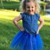 Royal Blue Fairy Costume Pixie Tutu Skirt For Kids, Adults, Plus