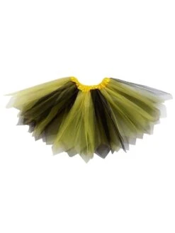 Pixie Cut Fairy Costume Tutu Skirt - Toddler, Kid, Teen, Adult, Plus, & Extra Plus Size -Sydney So Sweet Pixie Yellow Black 1