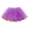 Lavender Purple Pom Pom Girls Tutu - Kids Size Tulle Tutu Happy Birthday Party Skirt -Sydney So Sweet Pom Lavender