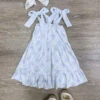 Porcelain Petals Girls Blue Bows & Florals Dress -Sydney So Sweet PorcelainPetalsGirlsBlueBows FloralsDress