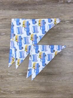 Pumpkin Truck Blue Fall Dog Bandana