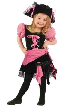 Pirate Costume, Cute Pink Deluxe Halloween Dress Up For Toddler, Girls